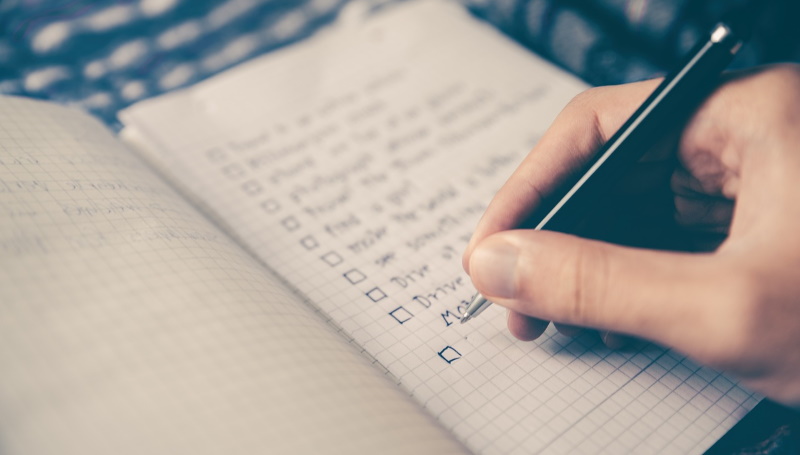 checklist planejamento